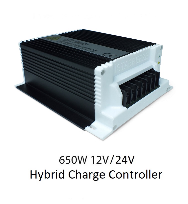  650w 12v 24v hibrid sarj kontrol cihazı 